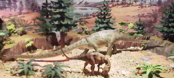 Mamenchisaurus and Yangchuanosaurus