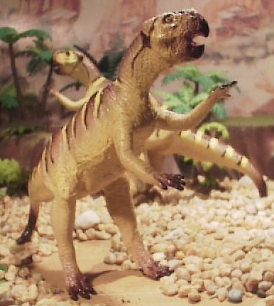 The Carnegie Safari Psittacosaurus 1/10 scale, part of a trend at Safari to represent smaller dinosaurs in a bigger scale than the 1/40 scale. This figure was retired unusually quickly.