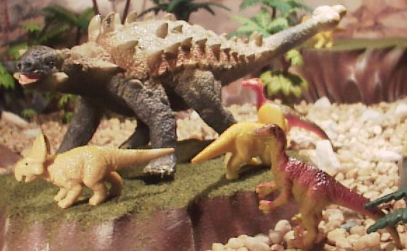Saichania Protoceratops Velociraptor