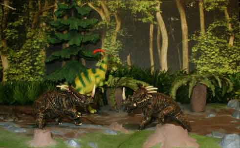 CollectA Parsaurlophus and Styracosaurus