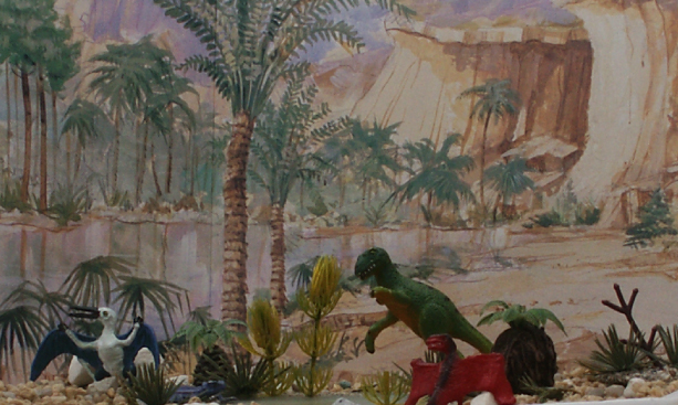 Ajax Rhamphorhynchus, Disney Compsognathus and Gum Ball Dimorphodon