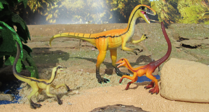 Compsognathus GeoWorld and Schleich
