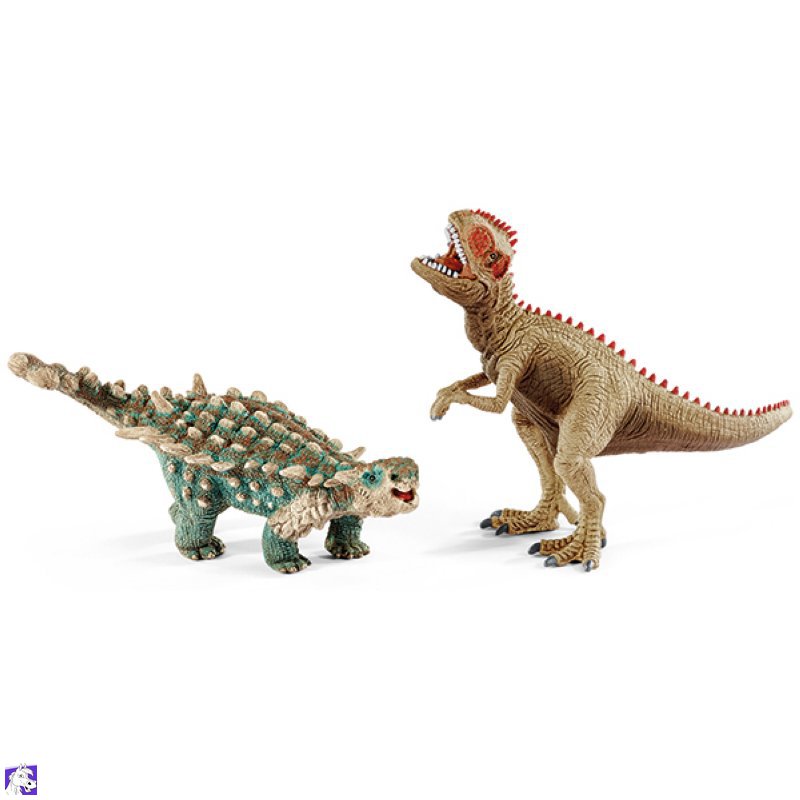 Saichania and Giganotosaurus